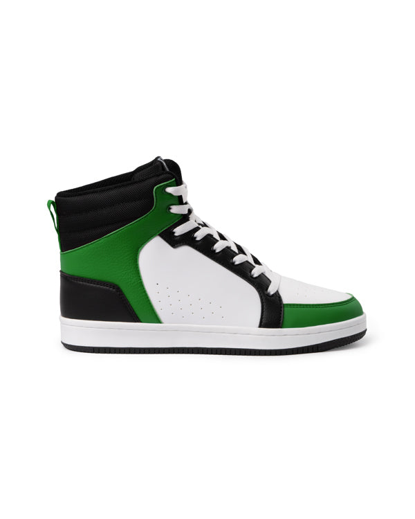Roly WRK Space unisex work trainers in black/white/bottle green, ready for logo printing or embroidery