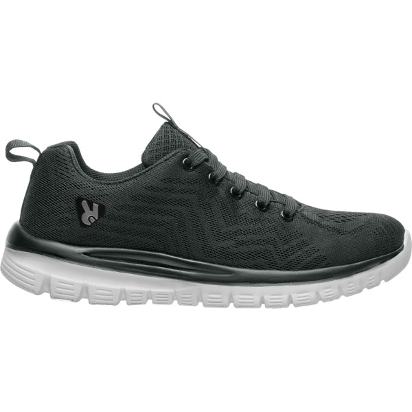 Roly WRK Woods unisex work trainers in ebony, ready for logo printing or embroidery
