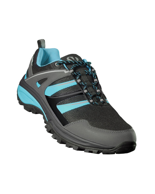 Roly WRK Marc unisex work trainers in black/fluor green, alternative view, ready for logo printing or embroidery