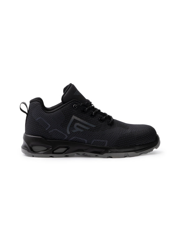 Roly WRK Ulmus unisex work shoes in black, ready for logo printing or embroidery