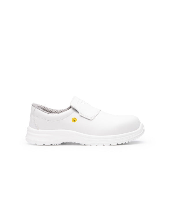 Roly WRK Salt unisex work shoes in white, ready for logo printing or embroidery