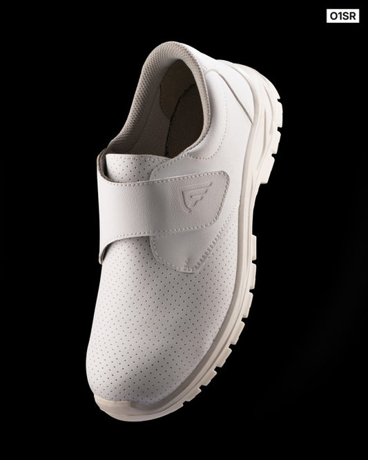 Roly WRK Opal unisex work shoes in white, alternative view, ready for logo printing or embroidery