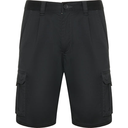 Roly WRK Vitara unisex shorts in lead, ready for logo printing or embroidery