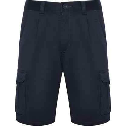 Roly WRK Vitara unisex shorts in navy blue, ready for logo printing or embroidery