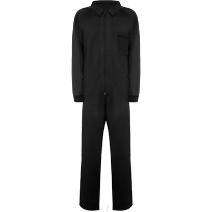 Roly WRK Jimmy unisex work overalls in black, ready for logo printing or embroidery