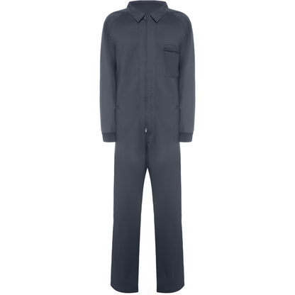Roly WRK Jimmy unisex work overalls in lead, ready for logo printing or embroidery