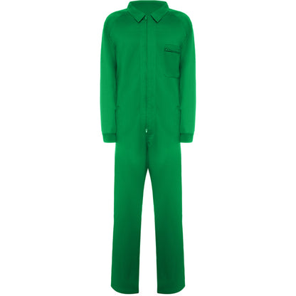 Roly WRK Jimmy unisex work overalls in garden green, ready for logo printing or embroidery
