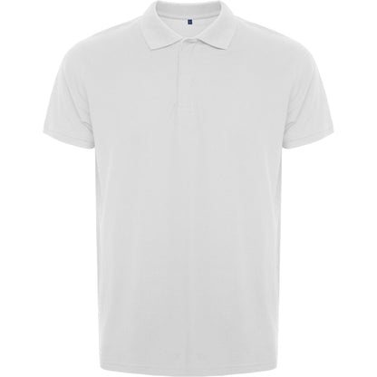 Roly WRK Rover men's polo shirt in white, ready for logo printing or embroidery
