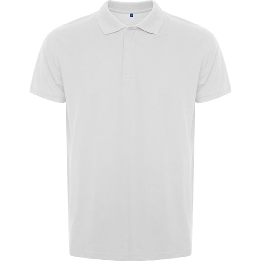 Roly WRK Rover men's polo shirt in white, ready for logo printing or embroidery