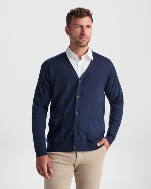 Roly WRK Explorer unisex jacket in navy blue, alternative view, ready for logo printing or embroidery