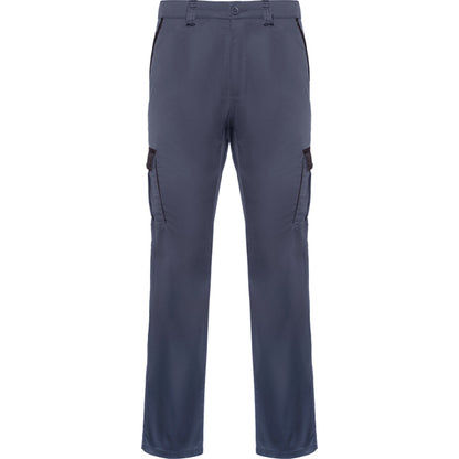 Roly WRK Trooper unisex trousers in lead/black, ready for logo printing or embroidery