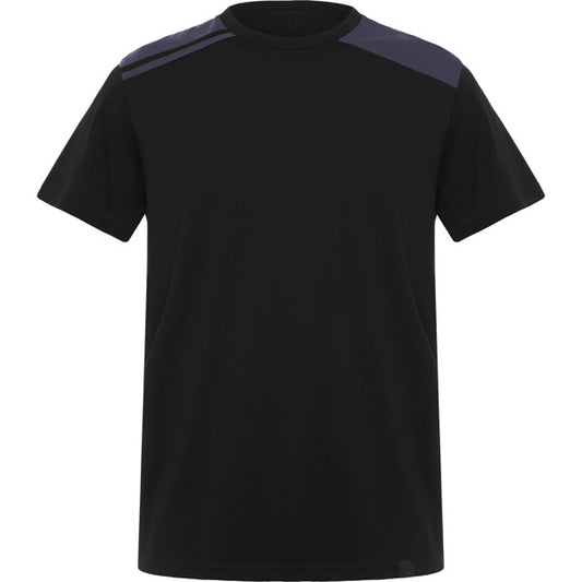Roly WRK Expedition men's T-shirt in black/lead, ready for logo printing or embroidery