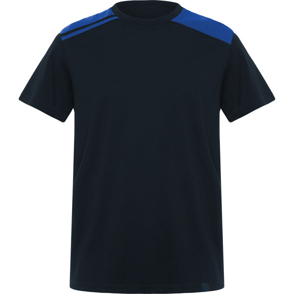 Roly WRK Expedition men's T-shirt in navy blue/royal blue, ready for logo printing or embroidery