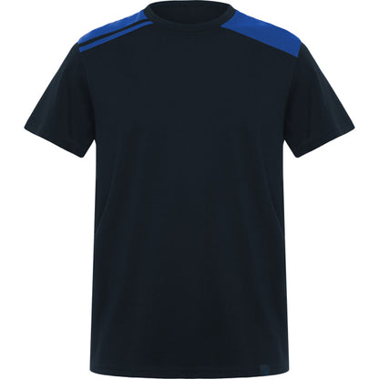 Roly WRK Expedition men's T-shirt in navy blue/royal blue, ready for logo printing or embroidery