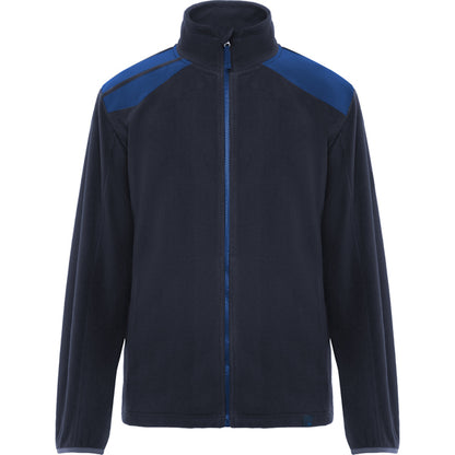 Roly WRK Terrano unisex fleece jacket in navy blue/royal blue, ready for logo printing or embroidery