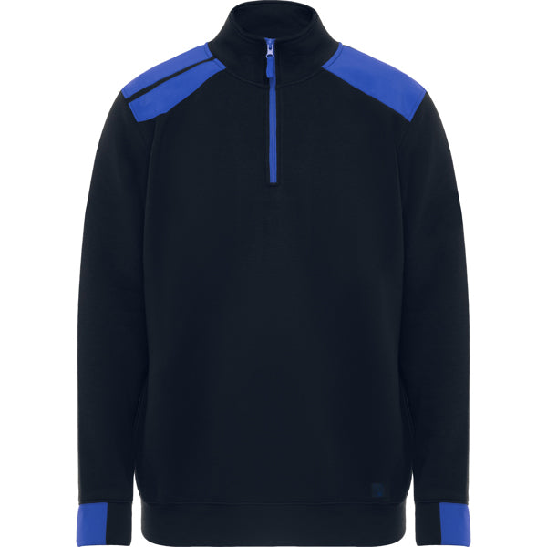 Roly WRK Maverick men's sweatshirt in navy blue/royal blue, ready for logo printing or embroidery