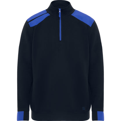 Roly WRK Maverick men's sweatshirt in navy blue/royal blue, ready for logo printing or embroidery