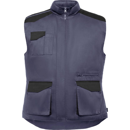Roly WRK Armada men's gilet in lead/black, ready for logo printing or embroidery