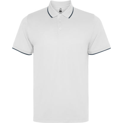 Roly WRK Sian unisex polo shirt in white, ready for logo printing or embroidery