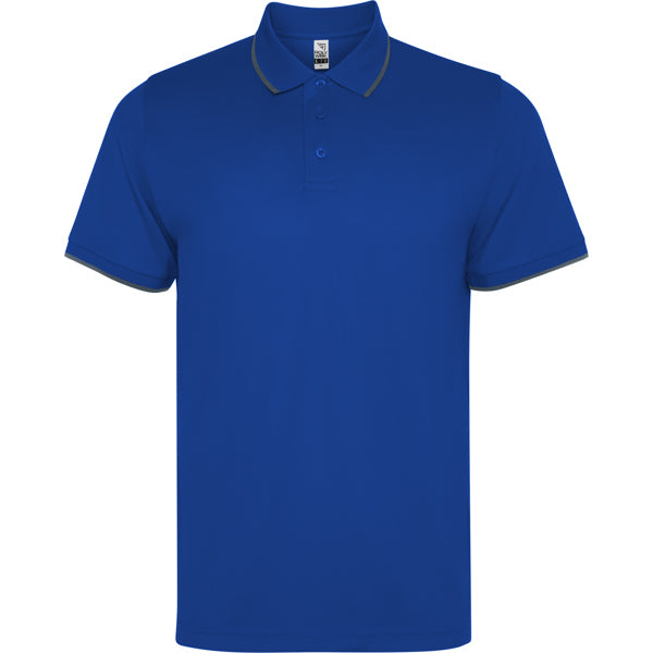 Roly WRK Sian unisex polo shirt in royal blue, ready for logo printing or embroidery