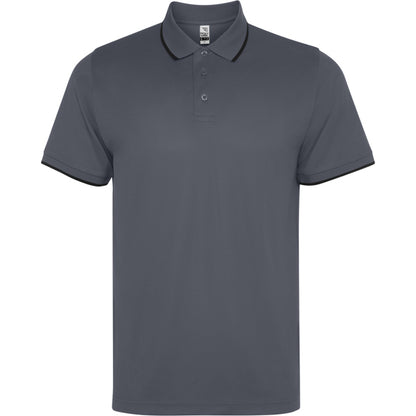 Roly WRK Sian unisex polo shirt in lead, ready for logo printing or embroidery