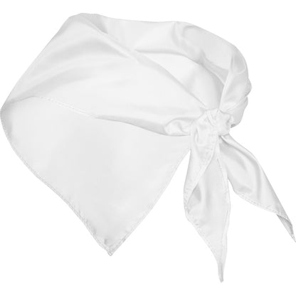 Stamina Festero polyester scarf in white, ready for logo printing