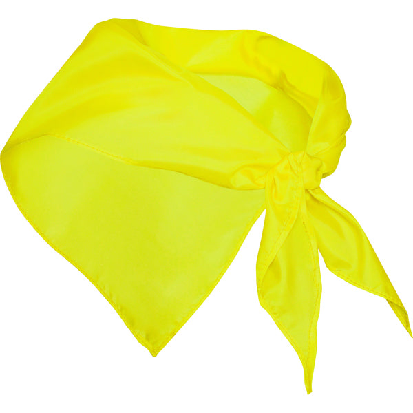 Stamina Festero polyester scarf in yellow, ready for logo printing