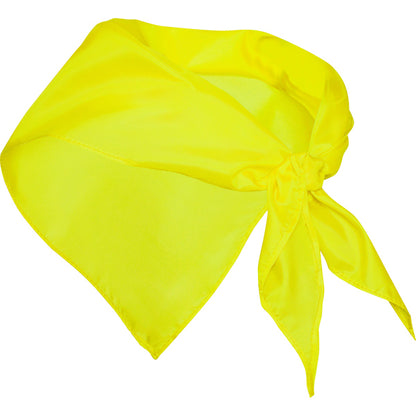 Stamina Festero polyester scarf in yellow, ready for logo printing