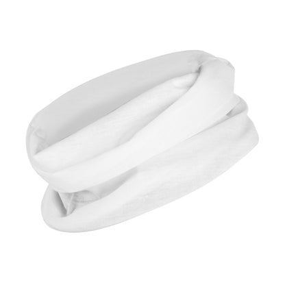 Stamina Nanuk polyester neck warmer in white, ready for logo printing