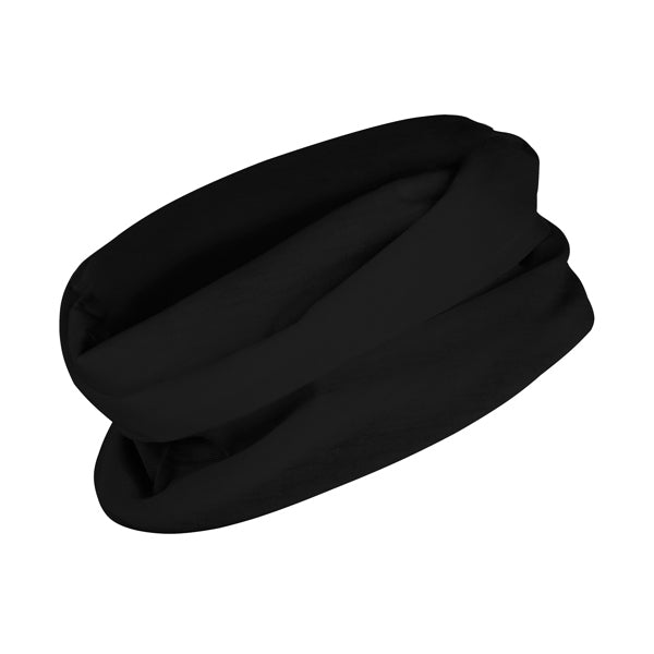 Stamina Nanuk polyester neck warmer in black, ready for logo printing
