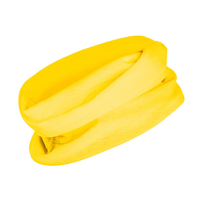 Stamina Nanuk polyester neck warmer in yellow, ready for logo printing