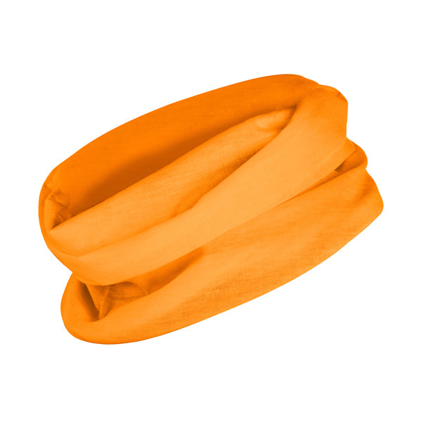 Stamina Nanuk polyester neck warmer in orange, ready for logo printing