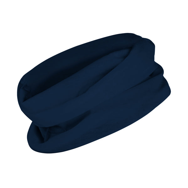 Stamina Nanuk polyester neck warmer in navy blue, ready for logo printing