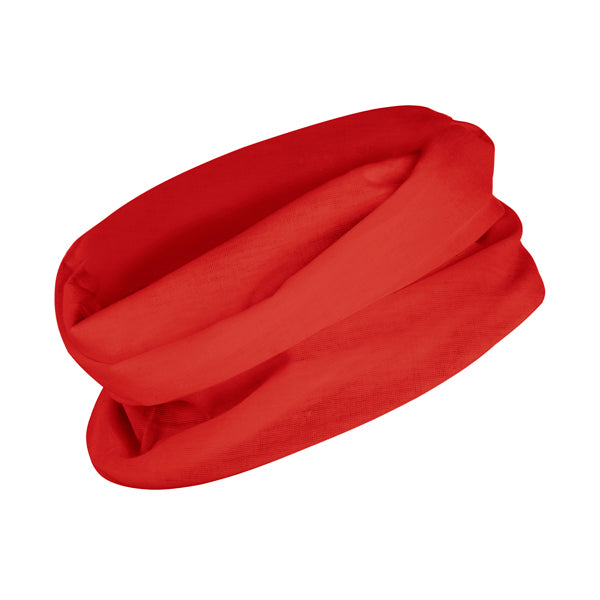 Stamina Nanuk polyester neck warmer in red, ready for logo printing