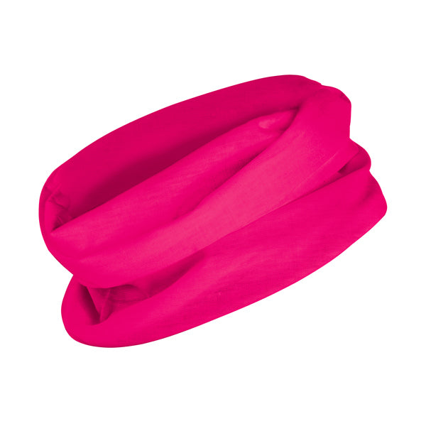 Stamina Nanuk polyester neck warmer in rosette, ready for logo printing