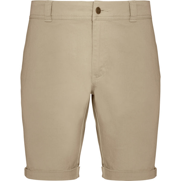 Roly WRK Ringo men's shorts in dark sand, ready for logo printing or embroidery