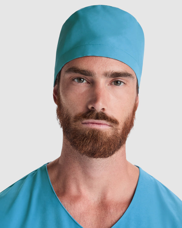 Roly WRK Macil unisex cap in white, alternative view, ready for logo printing or embroidery