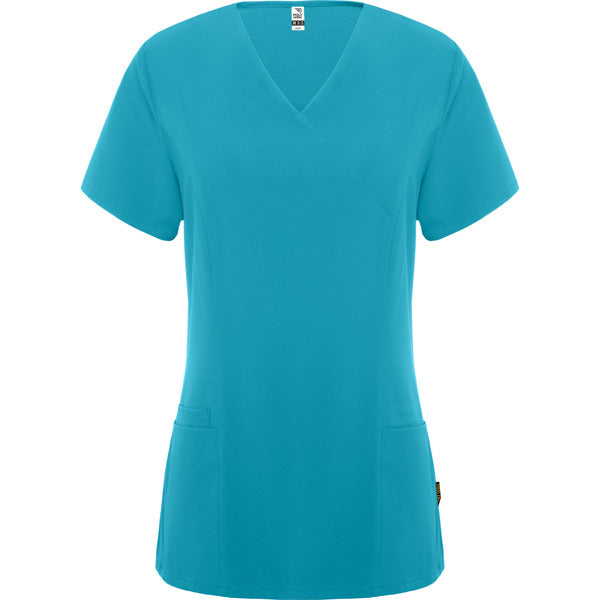 Roly WRK Ferox Woman women's T-shirt in blue danube, ready for logo printing or embroidery