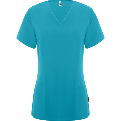 Roly WRK Ferox Woman women's T-shirt in blue danube, ready for logo printing or embroidery