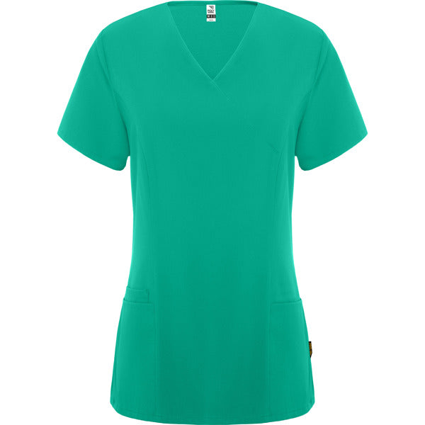 Roly WRK Ferox Woman women's T-shirt in lab green, ready for logo printing or embroidery