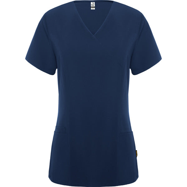 Roly WRK Ferox Woman women's T-shirt in navy blue, ready for logo printing or embroidery