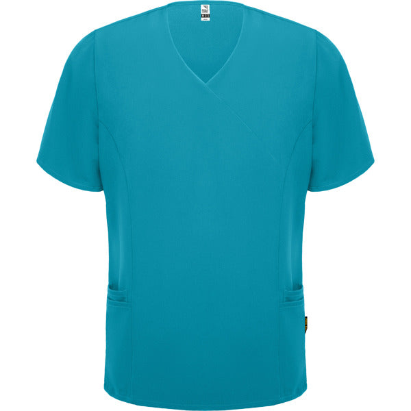 Roly WRK Ferox men's T-shirt in blue danube, ready for logo printing or embroidery