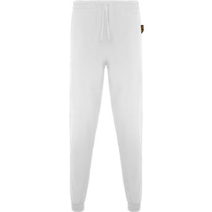 Roly WRK Fiber unisex trousers in white, ready for logo printing or embroidery