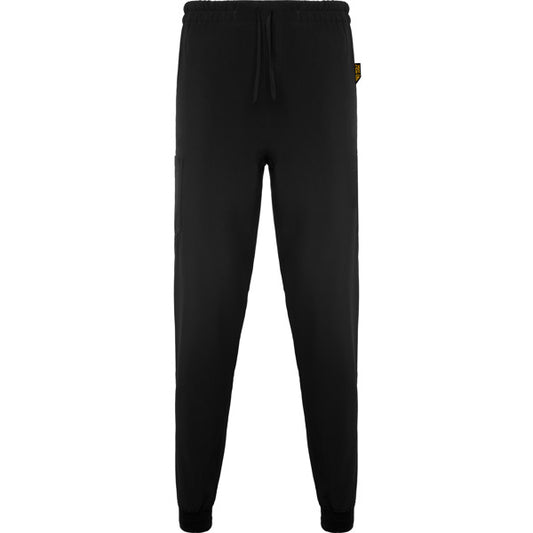 Roly WRK Fiber unisex trousers in black, ready for logo printing or embroidery