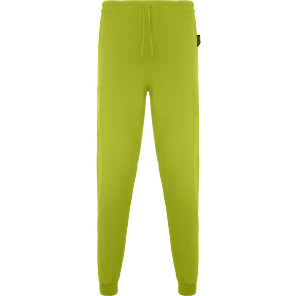 Roly WRK Fiber unisex trousers in pistachio, ready for logo printing or embroidery