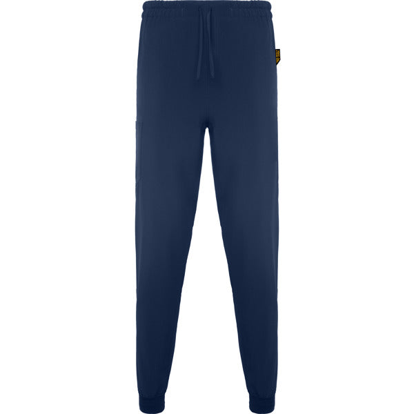 Roly WRK Fiber unisex trousers in navy blue, ready for logo printing or embroidery