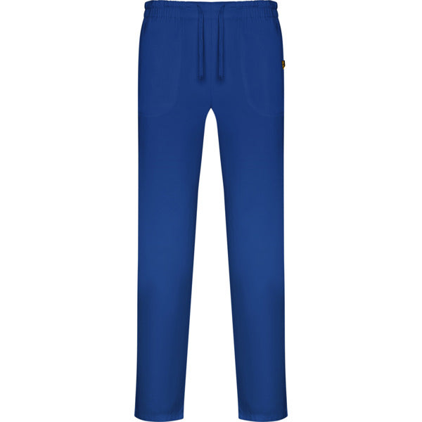 Roly WRK Care unisex trousers in royal blue, ready for logo printing or embroidery