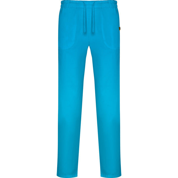 Roly WRK Care unisex trousers in blue danube, ready for logo printing or embroidery