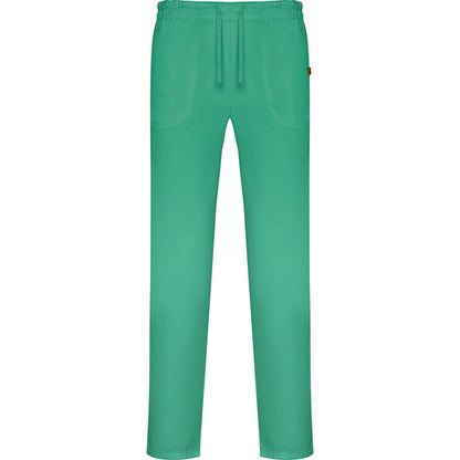 Roly WRK Care unisex trousers in lab green, ready for logo printing or embroidery
