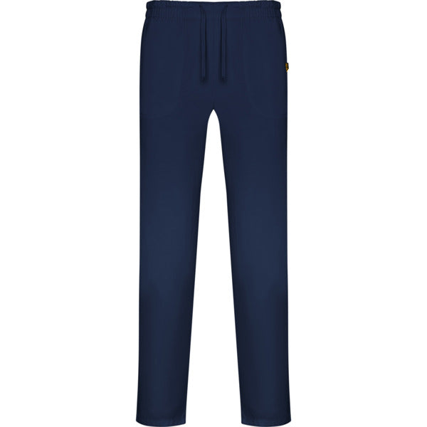 Roly WRK Care unisex trousers in navy blue, ready for logo printing or embroidery